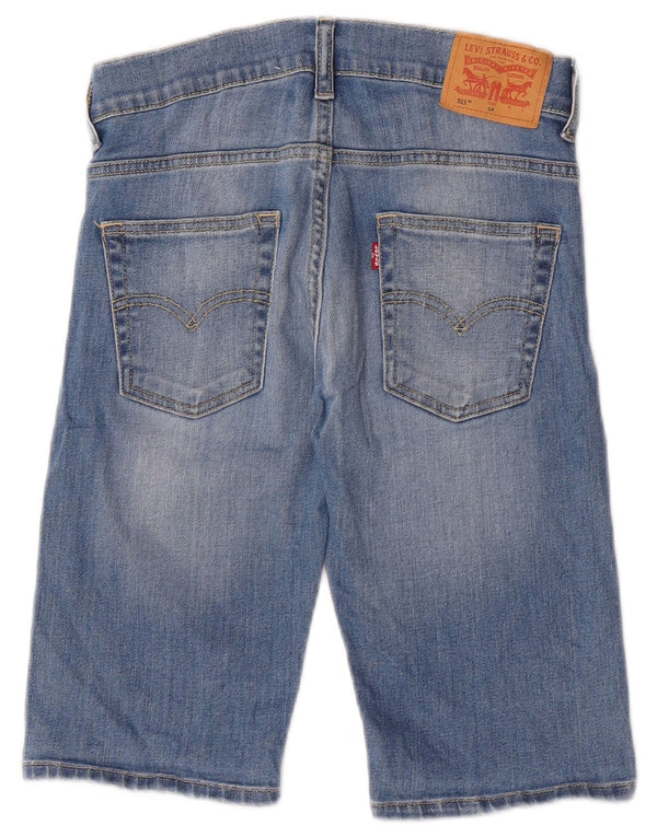 Levi's Boys 511 uske traper kratke hlače 13-14 godina W26 plavi pamuk