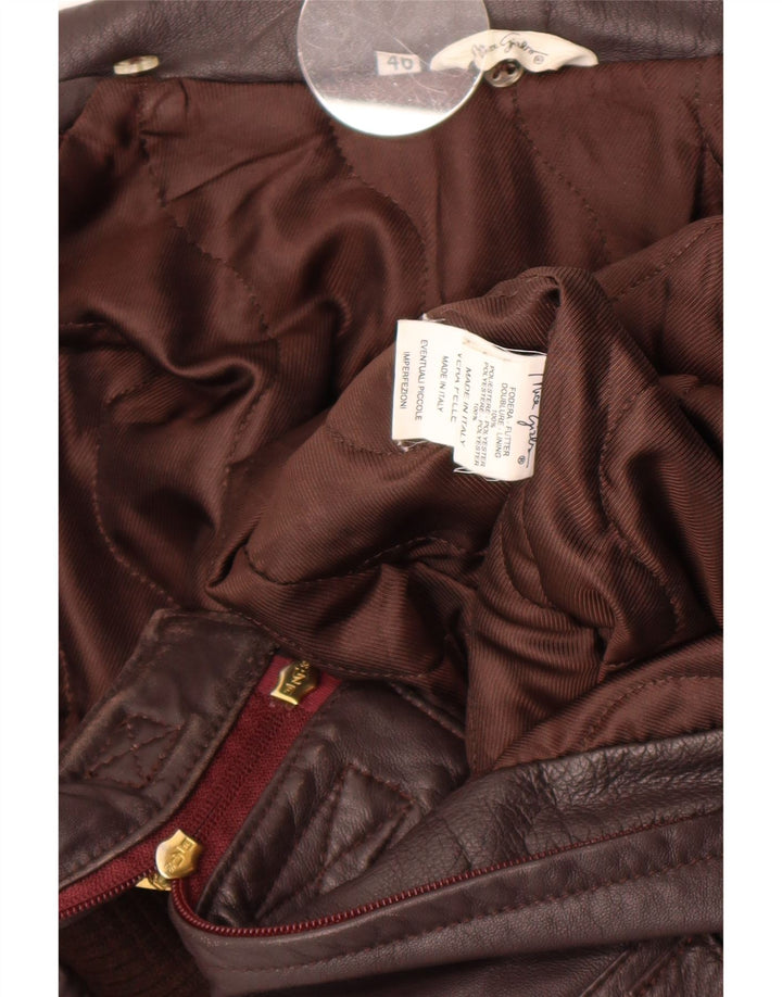 Vintage ženska kožna jakna IT 46 Large Brown Leather