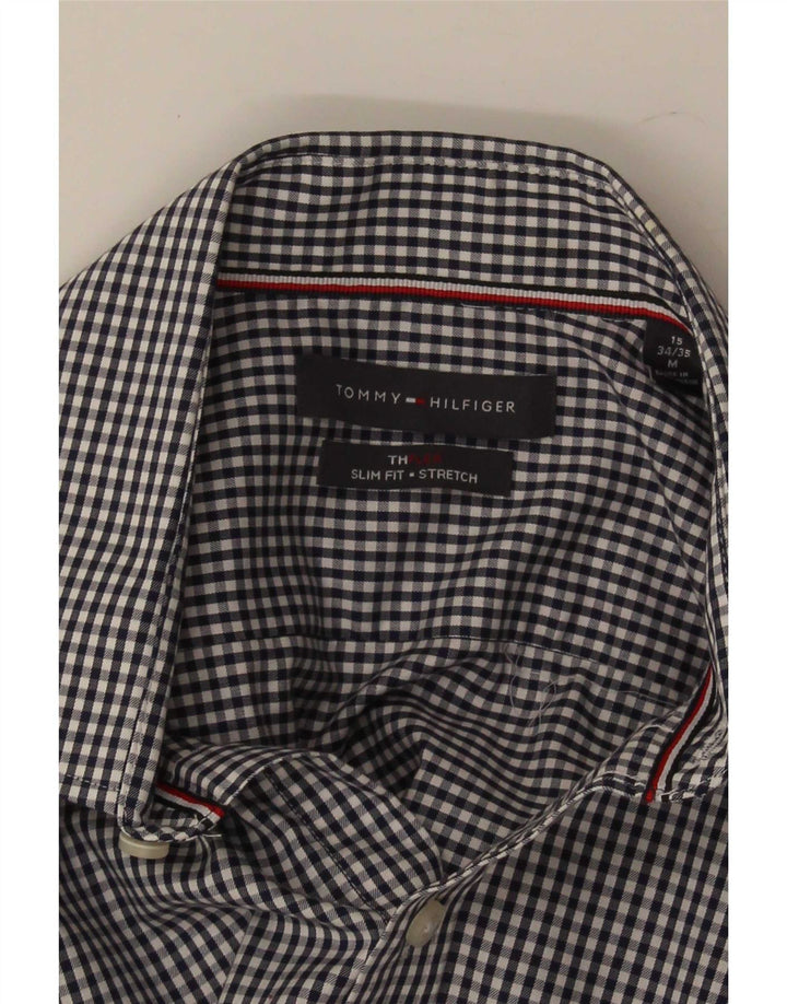 Tommy Hilfiger muška uska košulja veličine 15, srednje tamnoplava gingham