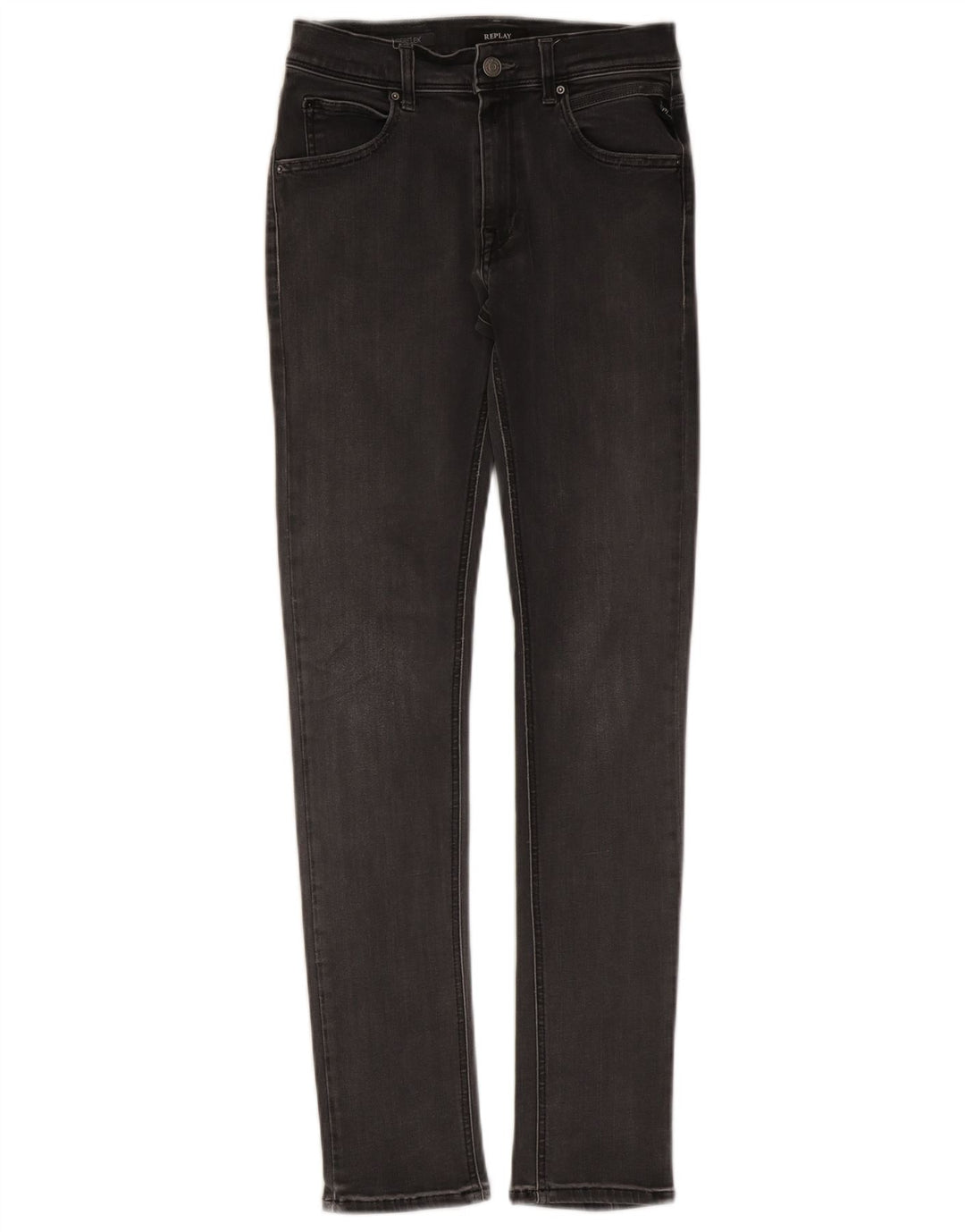 REPLAY Womens Slim Jeans W26 L30 Black Cotton