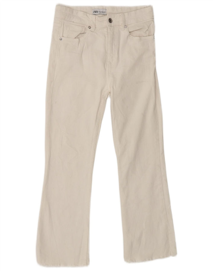 Zara ženske traperice visokog rasta EU 38 male W28 L25 bijele
