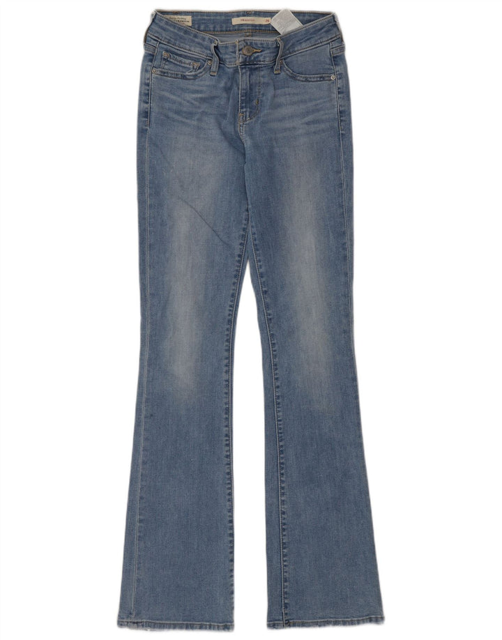 Levi's ženske 715 Bootcut traperice W26 L32 plavi pamuk