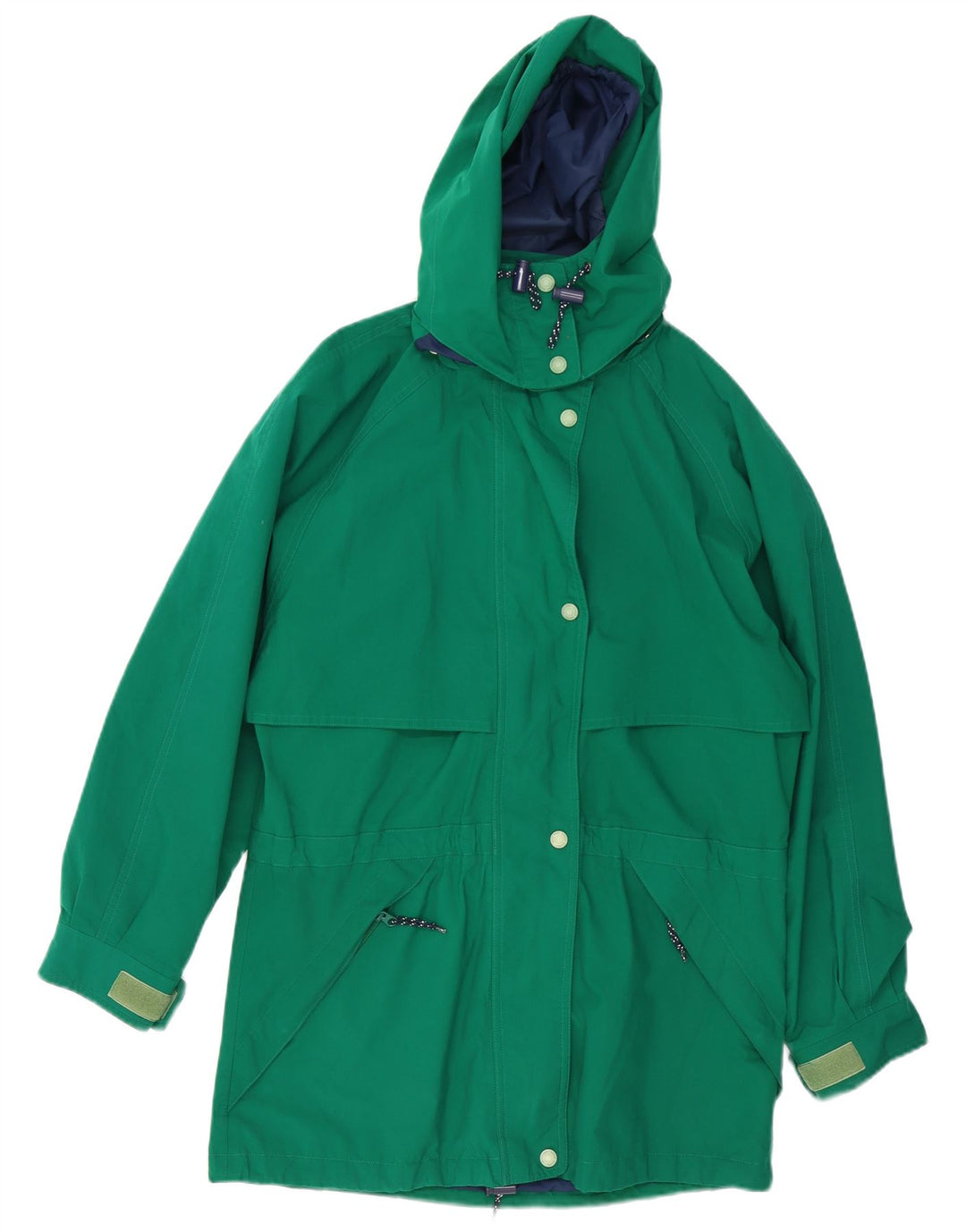 Muška kišna jakna s kapuljačom Eddie Bauer UK 36 mali zeleni poliester