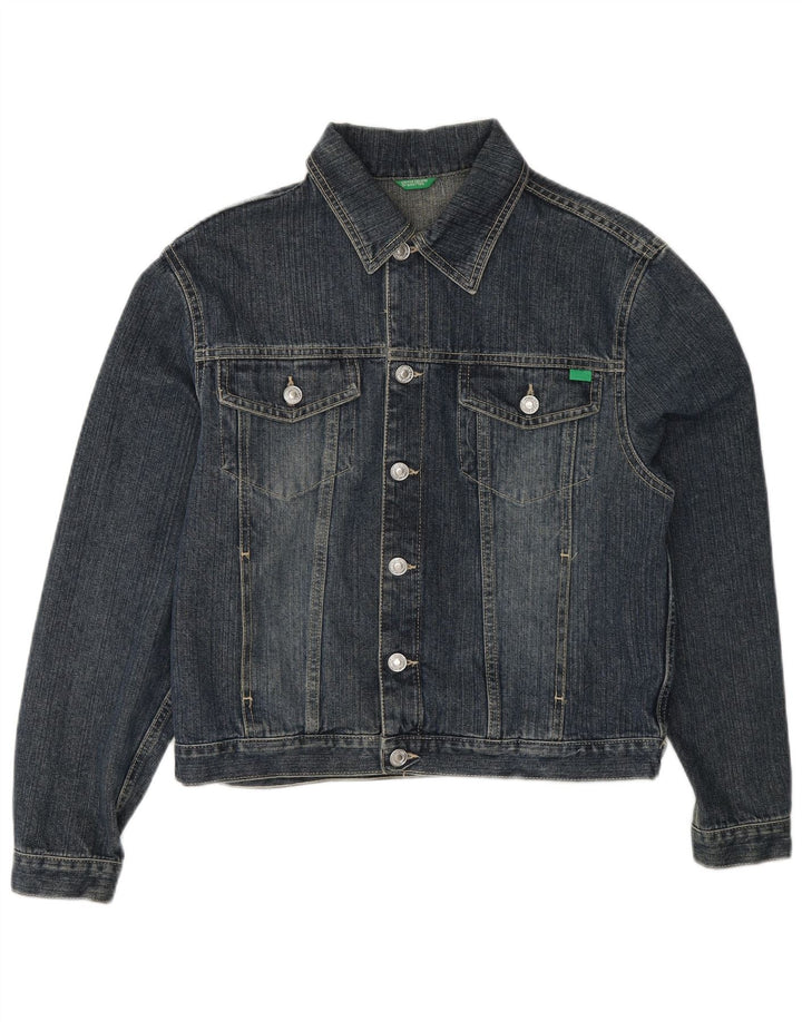 BENETTON ženska traper jakna UK 18 XL plavi pamuk