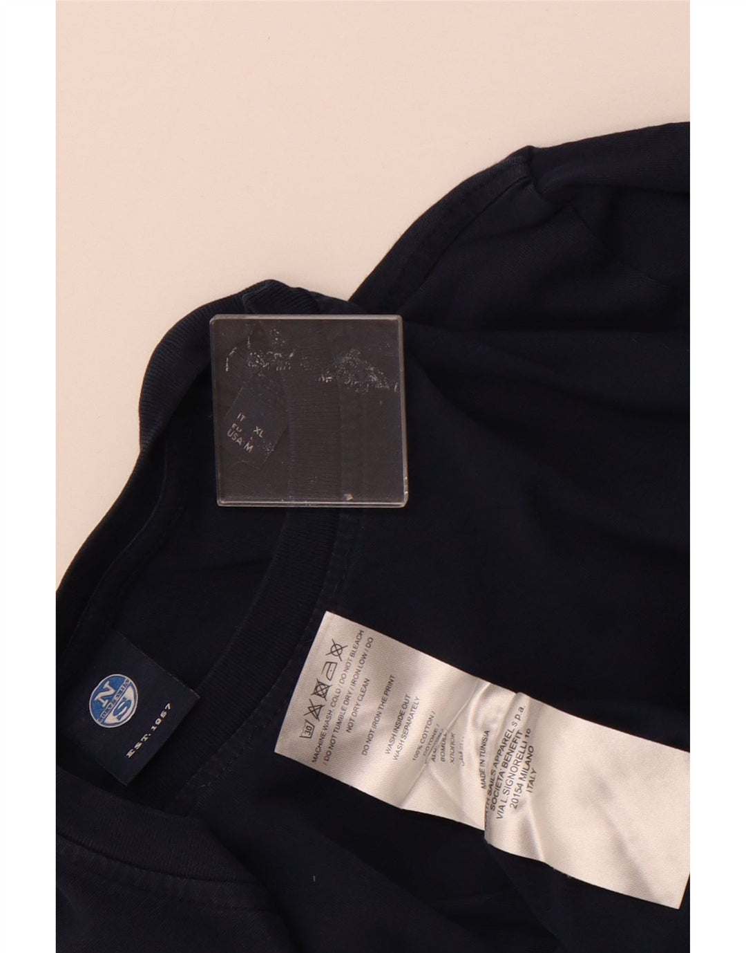 NORTH SAILS Muška majica kratkih rukava srednje veličine, mornarsko plavi pamuk