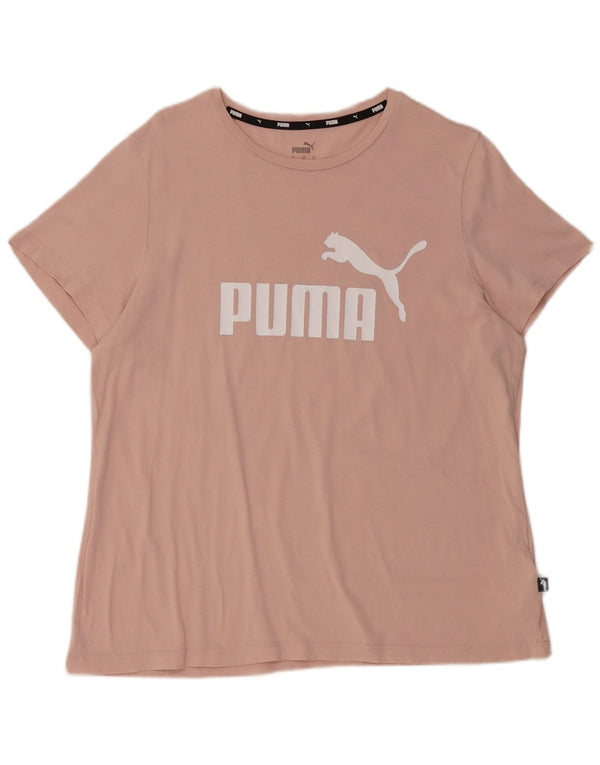 Puma ženska majica kratkih rukava s grafičkim motivima UK 18 XL, ružičasti pamuk