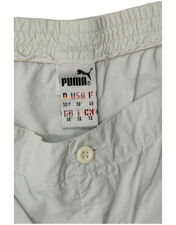 Puma muške kratke chino hlače s štipaljkama W36 od poliamida s velikim plavim prugama