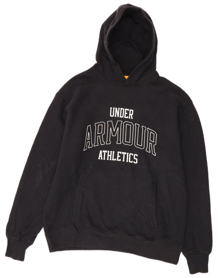 Under Armour muška majica s kapuljačom srednje veličine, crni pamuk