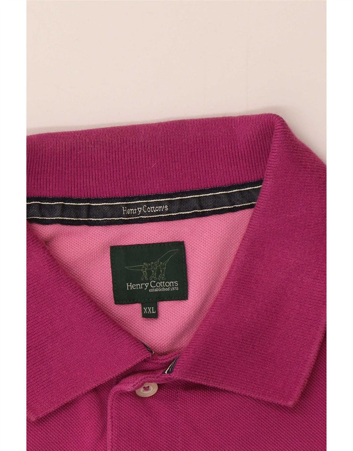 Henry Cottons muška polo majica 2XL ružičasta