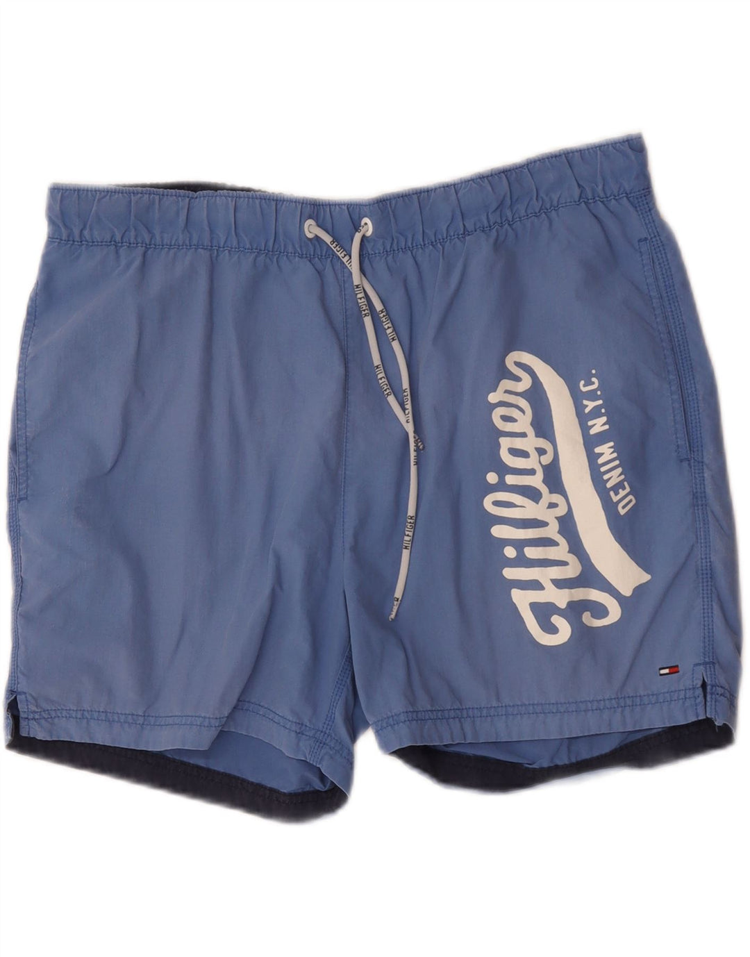 Tommy Hilfiger muške kratke hlače za kupanje s grafičkim motivima, veliki plavi poliester