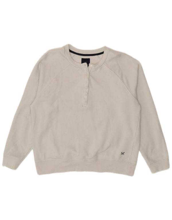 Crew Clothing Ženska majica s kratkim rukavima UK 14 Veliki bijeli pamuk
