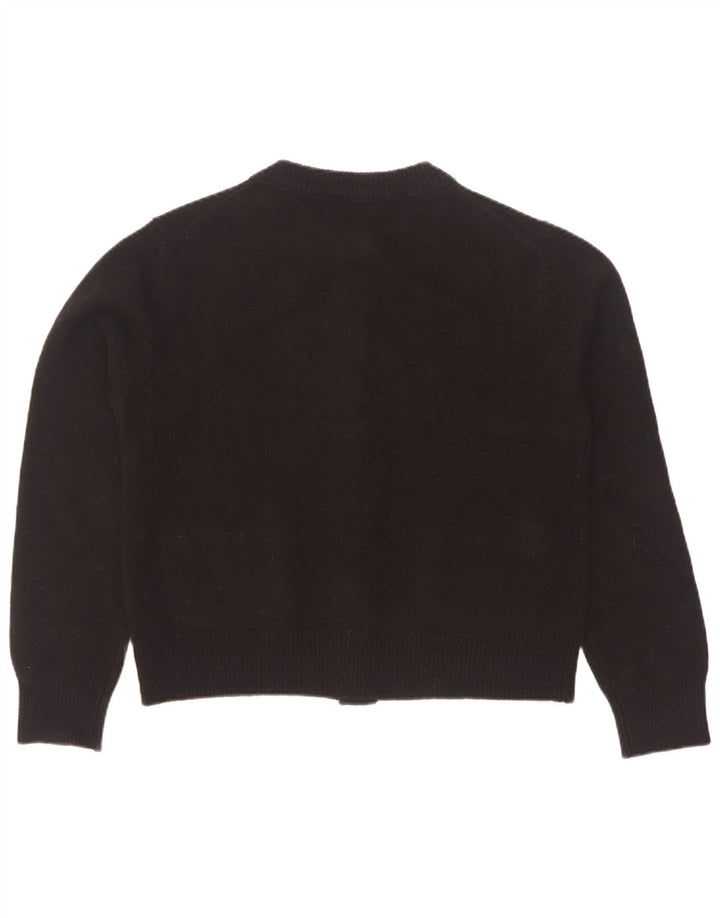 Massimo Dutti ženski kardigan pulover UK 12 srednje crne vune