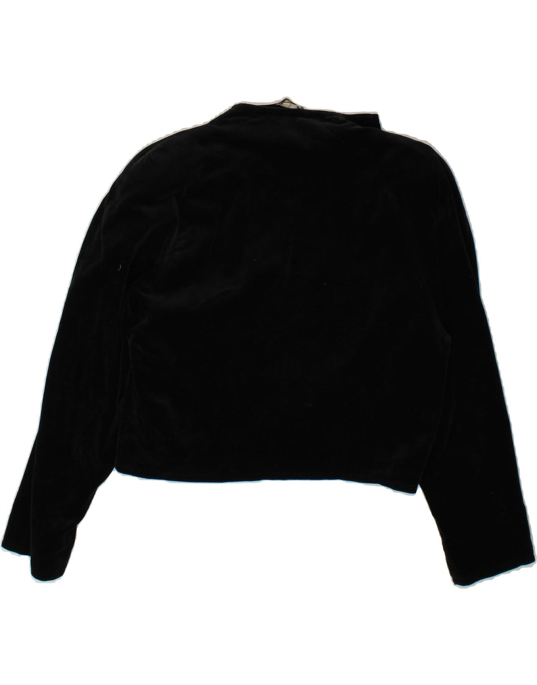 VINTAGE Womens Open Bolero Jacket IT 42 Medium Black Cotton Vintage Vintage and Second-Hand Vintage from Messina Hembry 