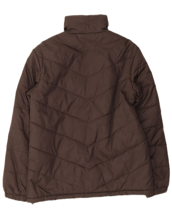 Mountain Essentials ženska prevelika podstavljena jakna UK 10 Small Brown