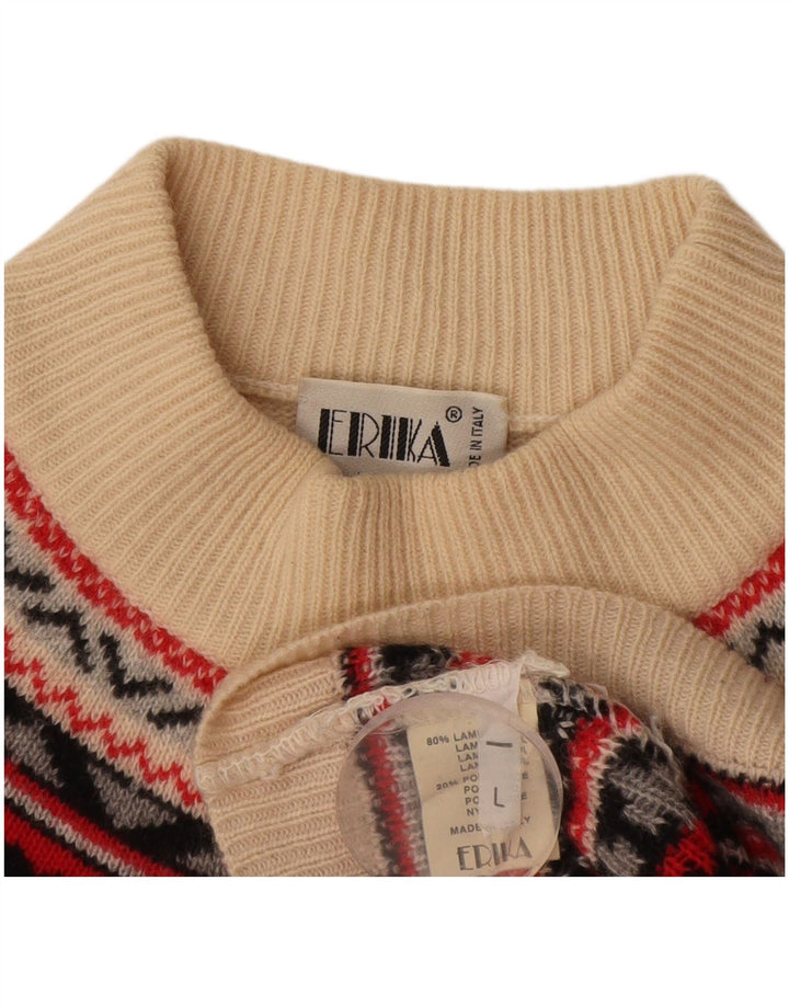 Erika Ženski pulover s velikim ovratnikom UK 16 Large Off White
