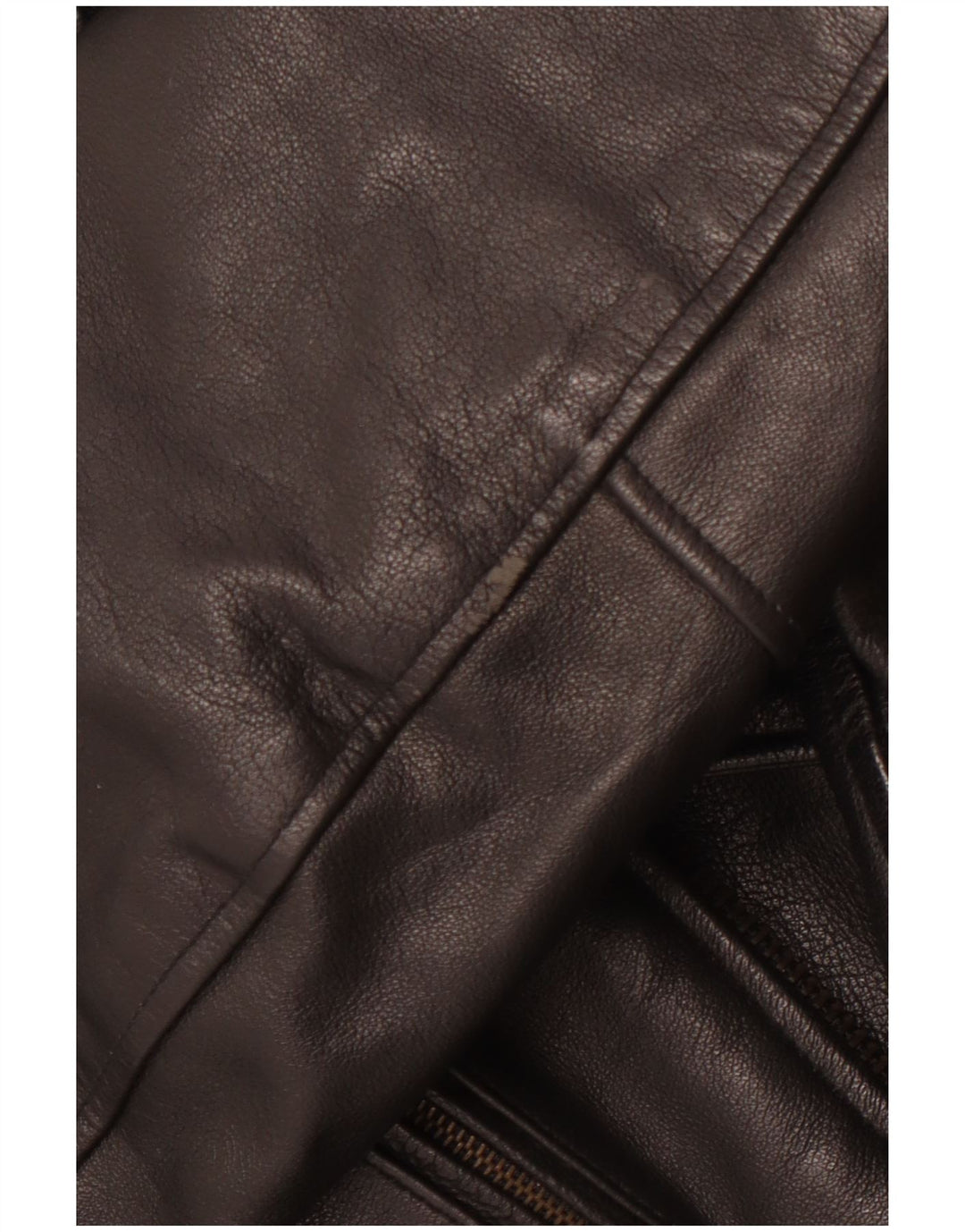 VINTAGE muška kožna biciklistička jakna UK 36 Mala crna