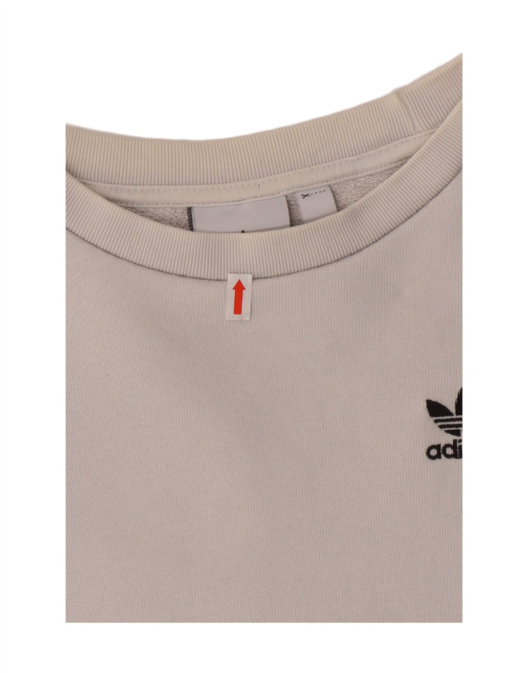 ADIDAS Mens Sweatshirt Jumper XS White Cotton Vintage Adidas and Second-Hand Adidas from Messina Hembry 