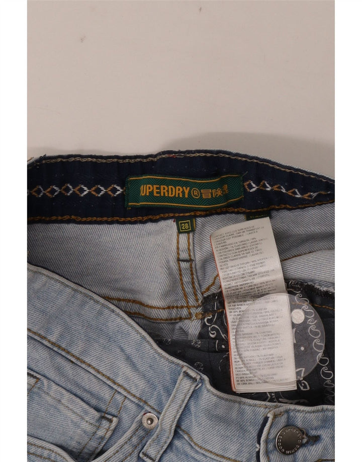 Superdry ženske traper kratke hlače W28 srednje plavi pamuk