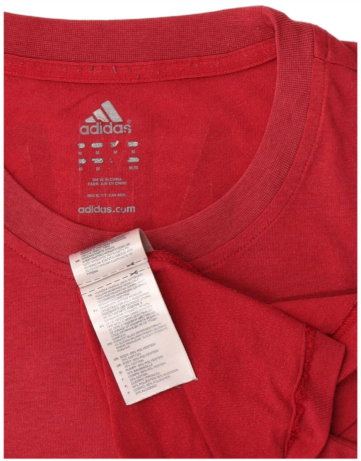 Adidas muška majica kratkih rukava s grafičkim motivima srednje veličine od bordo poliestera