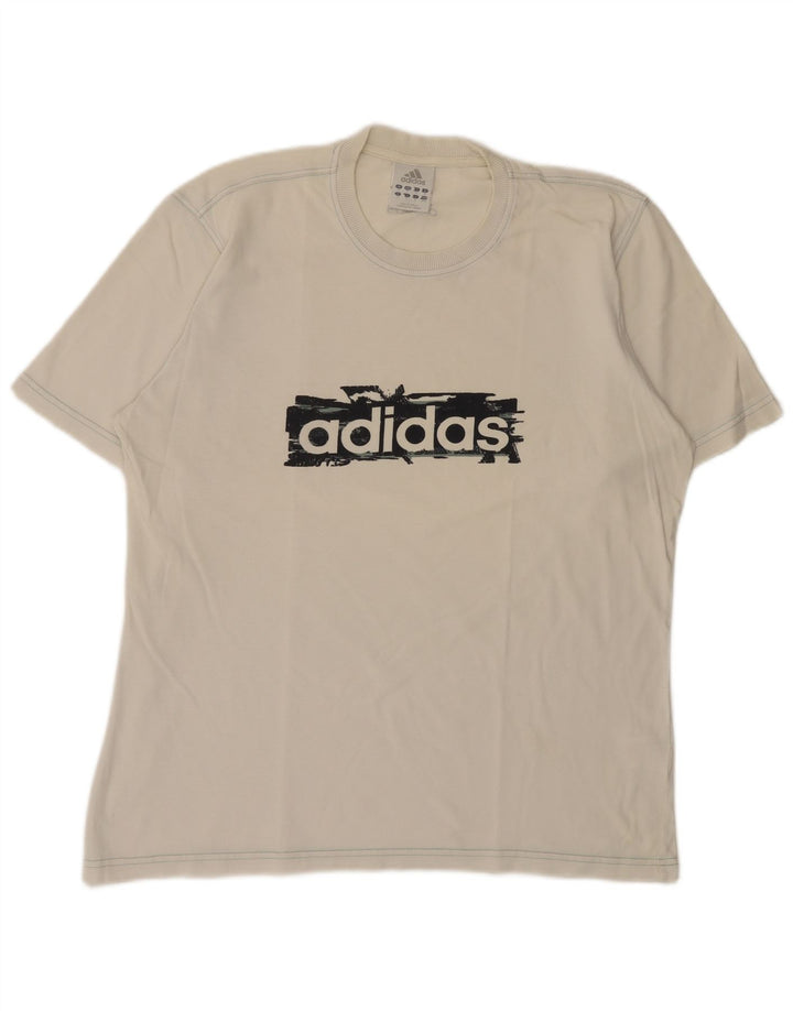 Adidas muška majica kratkih rukava srednje veličine, bijeli pamuk