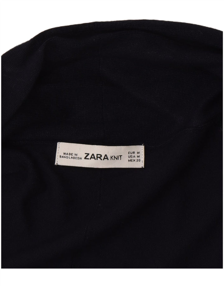 Zara ženski otvoreni kardigan pulover UK 12 Srednje tamnoplavi
