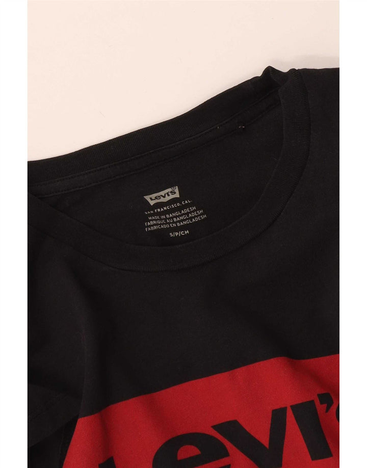 Levi's muška majica s grafičkim motivima, mala crna