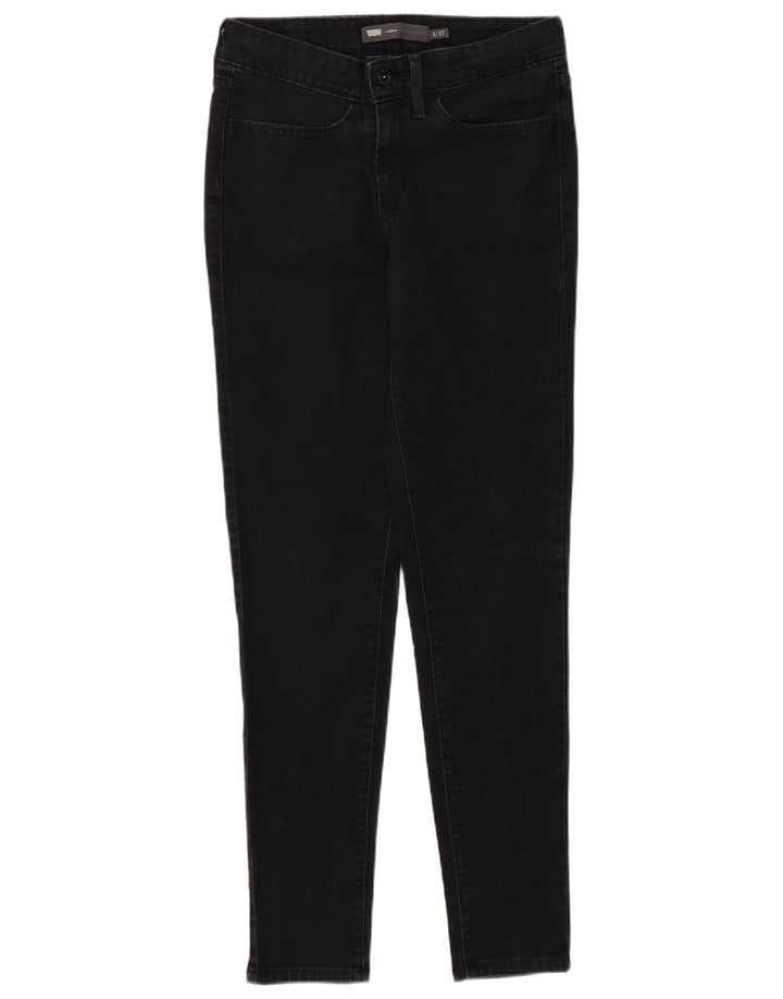 Levi's ženske traperice s tajicama US 4 male W27 L28 crni pamuk