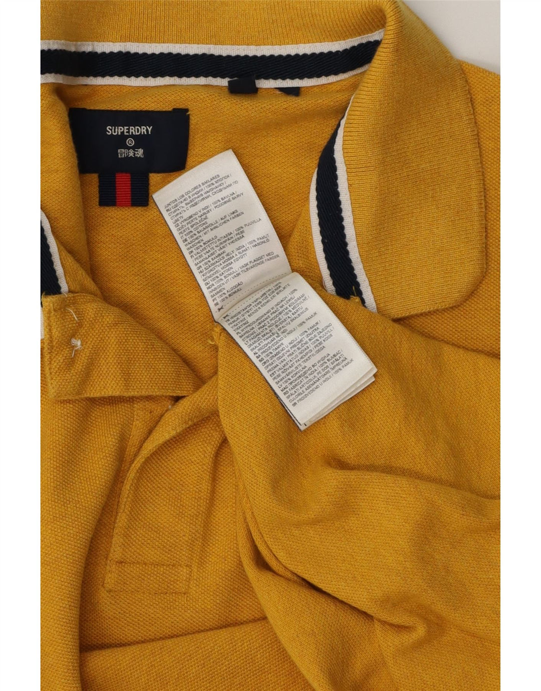 SUPERDRY muška polo majica velika žuta pamučna