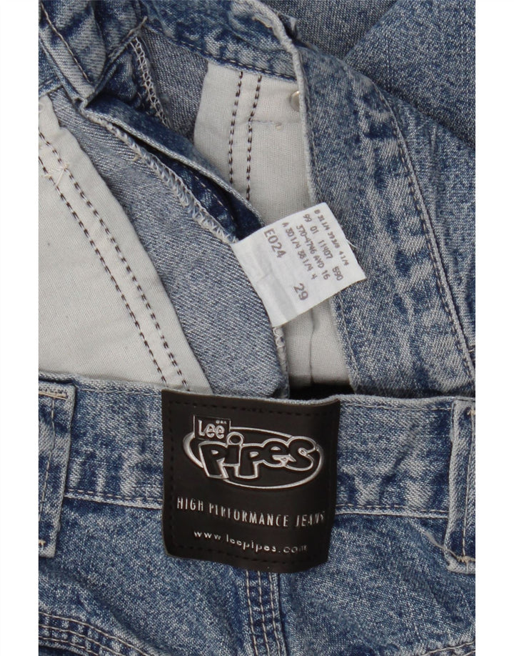 LEE Ženske traper kratke hlače W29 Srednje plavi pamuk