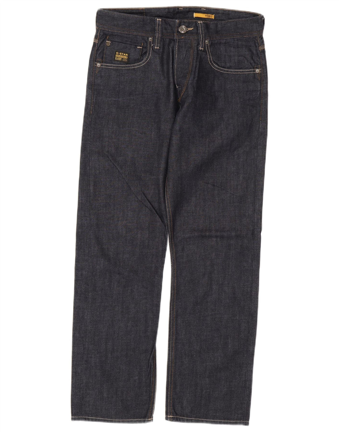 G-STAR muške ravne traperice W30 L30 tamnoplavi pamuk