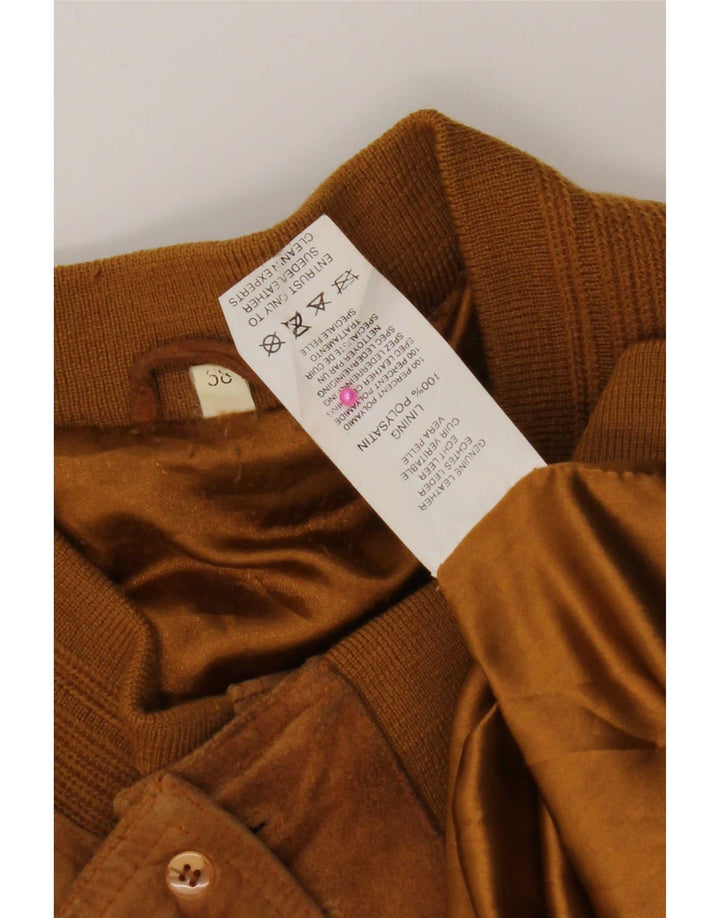 Vintage muška bomber jakna od brušene kože IT 58 4XL smeđa koža