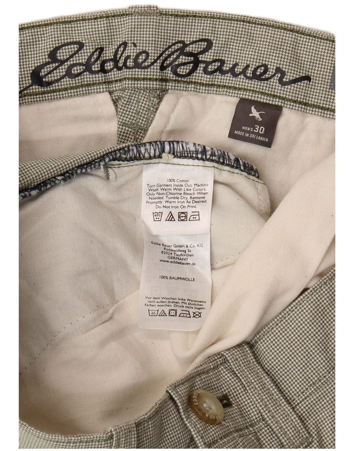 EDDIE BAUER Muške chino kratke hlače W30, srednji kaki, pamuk