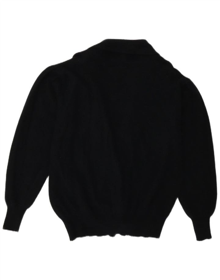 Vintage ženski kardigan džemper UK 16 Veliki tamnoplavi