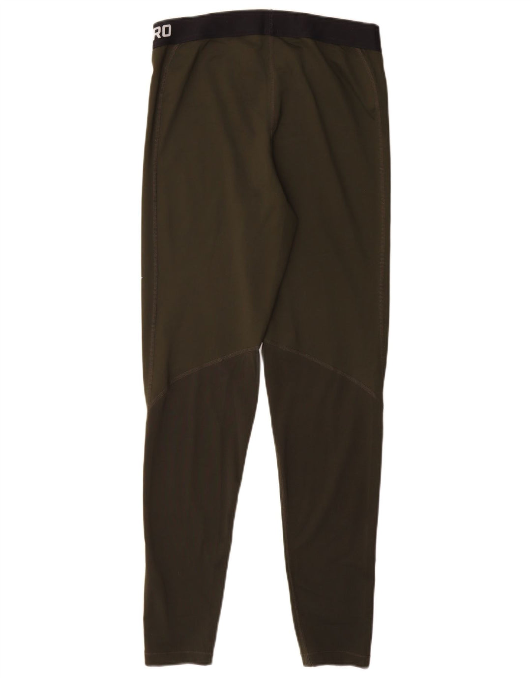 NIKE Ženske Dri Fit Graphic Leggings UK 14 Large kaki poliester