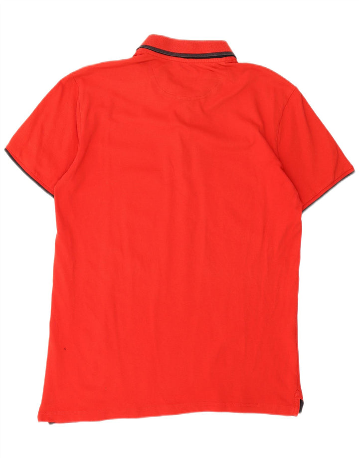 CHAMPION Mens Polo Shirt Large Red Cotton