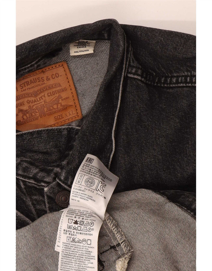 Levi's muška traper jakna UK 44 2XL crni pamuk