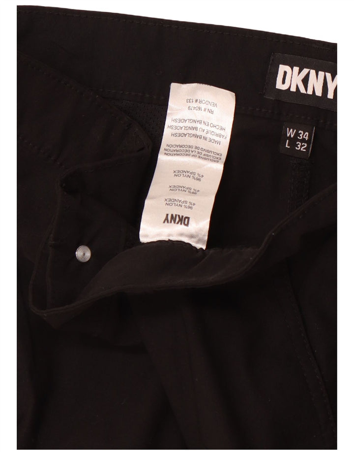 Dkny muške uske kargo hlače W34 L32 crni najlon