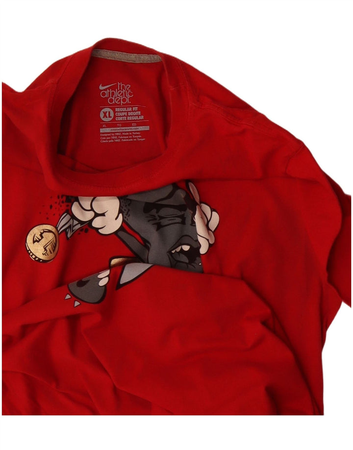 Nike Muška majica kratkih rukava Regular Fit XL crvena