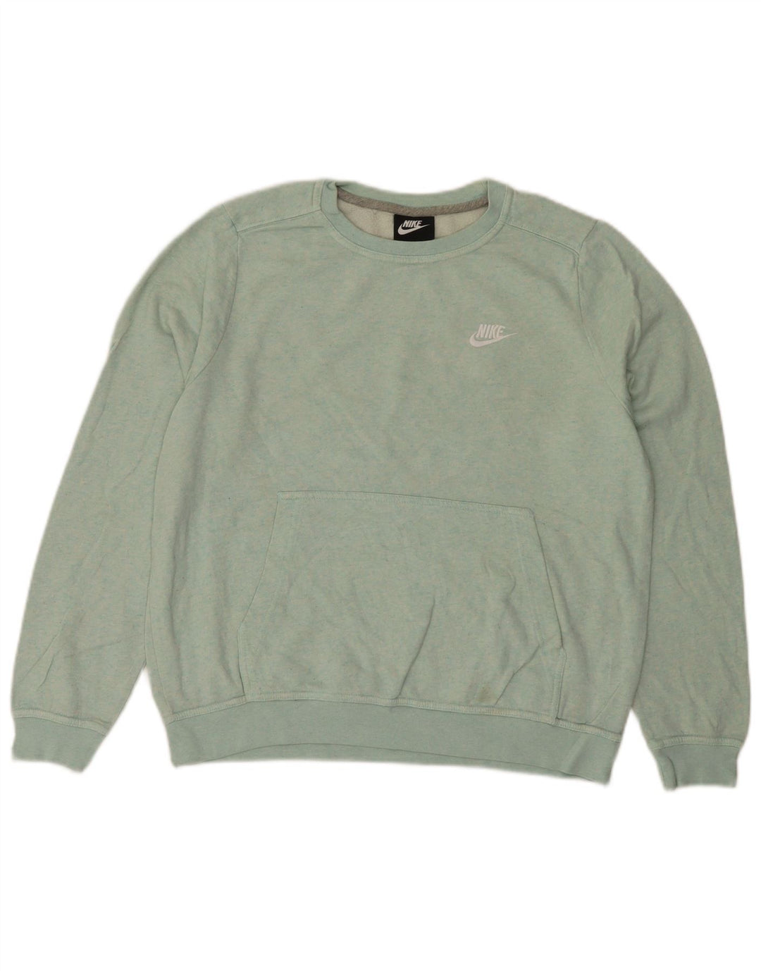 NIKE Ženska majica s kratkim rukavima UK 14 Srednje plavi pamuk