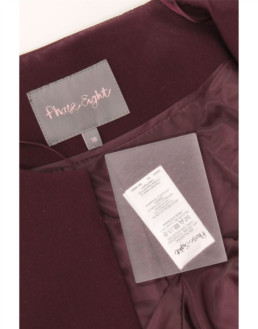 Phase Eight ženska bolero jakna UK 18 XL bordo poliester
