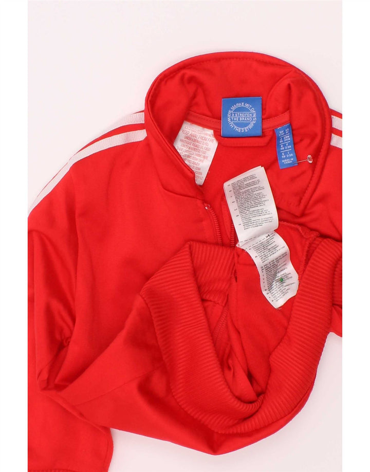 Gornja jakna od trenirke Adidas za dječake, 2-3 godine, crveni poliester