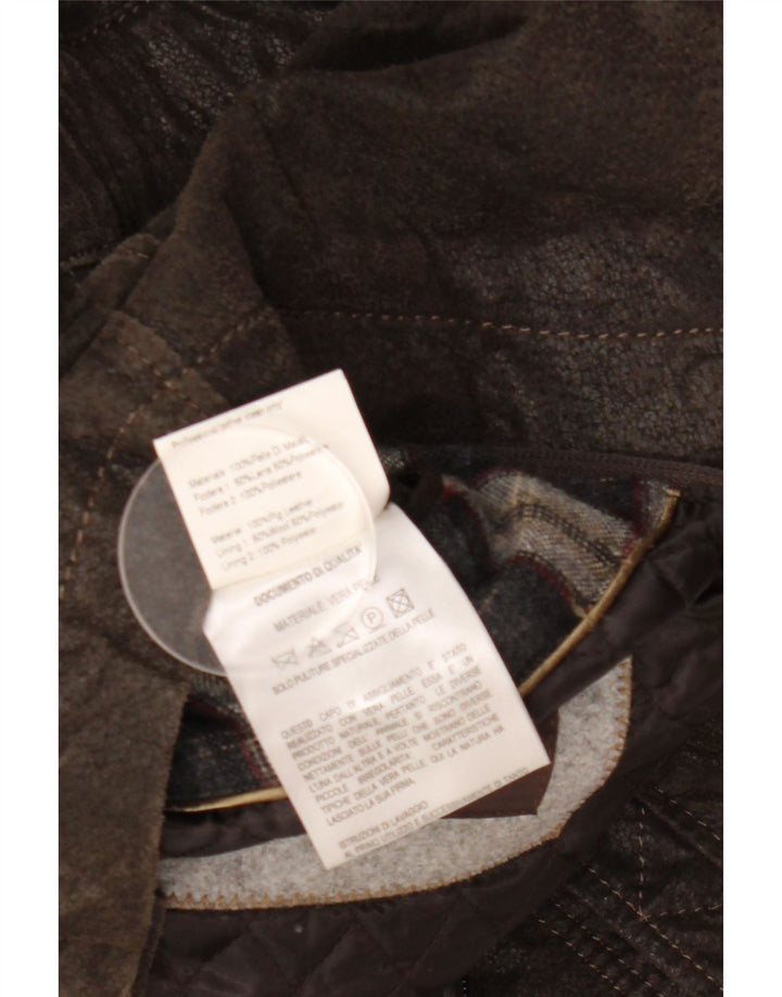 Blackthorn muška kožna jakna IT 48 Srednje smeđa koža