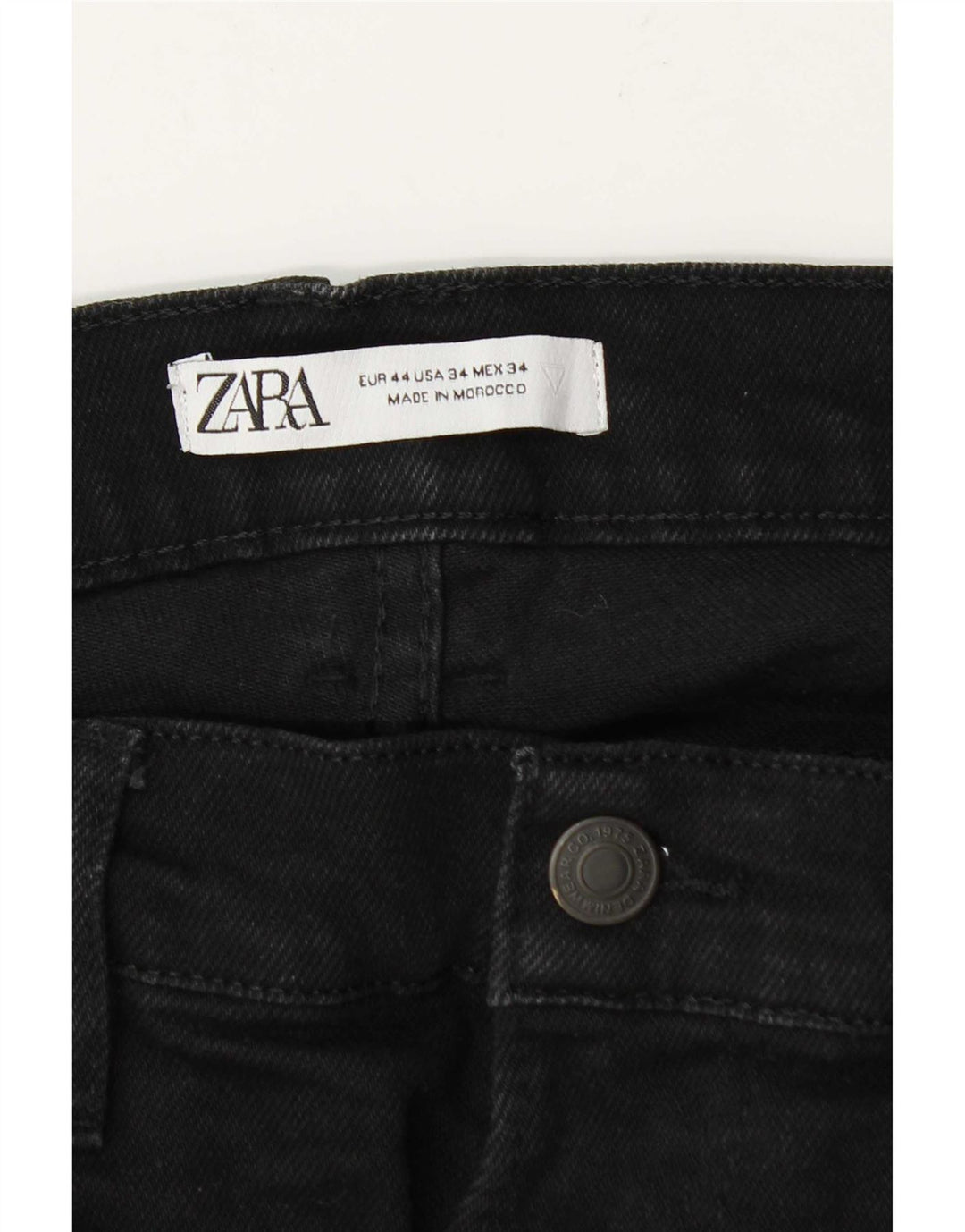 Zara muške uske traperice EU 44 Large W34 L31 crne