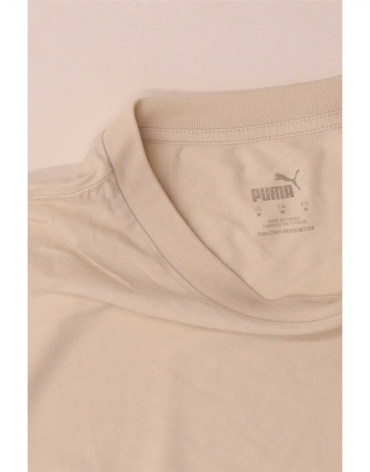Puma muška majica kratkih rukava Medium Off White Cotton