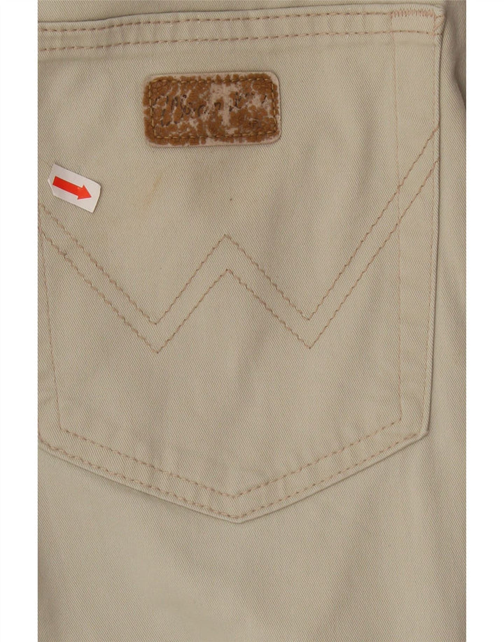 WRANGLER Womens Straight Jeans W33 L30 Beige Cotton Vintage Wrangler and Second-Hand Wrangler from Messina Hembry 