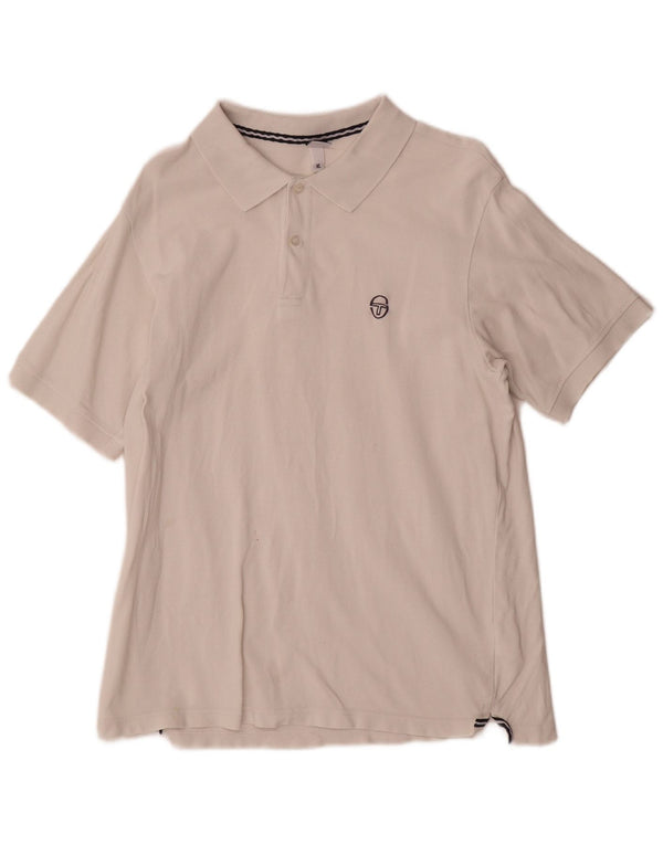 Sergio Tacchini muška polo majica XL bijeli pamuk