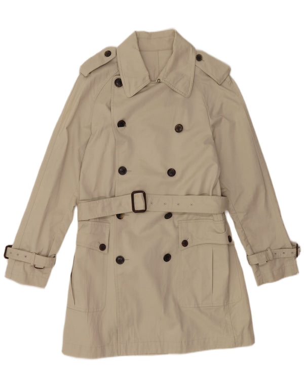 Mauro Grifoni muški trenč kaput IT 48 srednje bijele boje pamuk