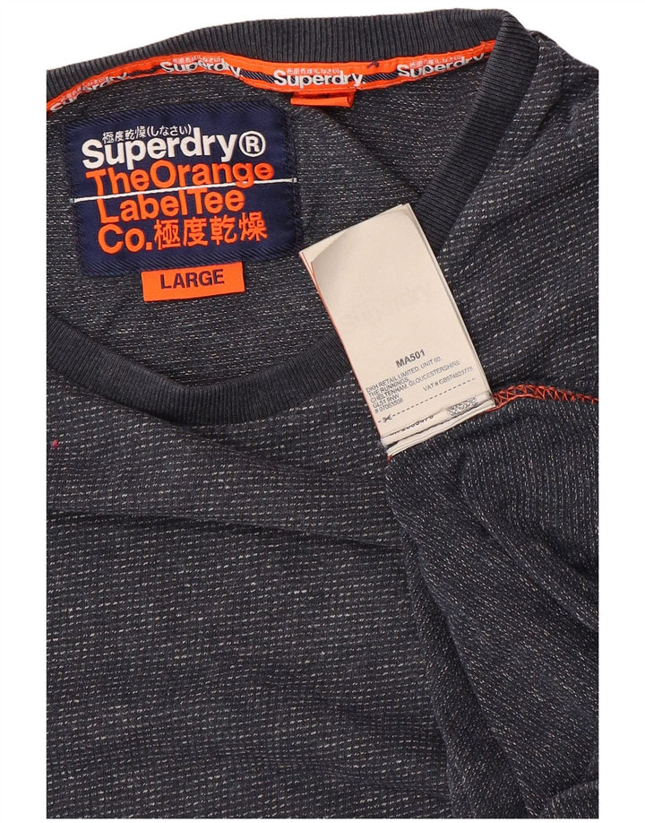 Superdry muška majica kratkih rukava, veliki tamnoplavi pamuk