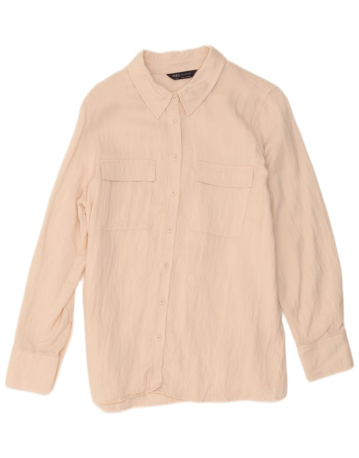 Marks & Spencer ženska košulja UK 16 Large Pink Lyocell