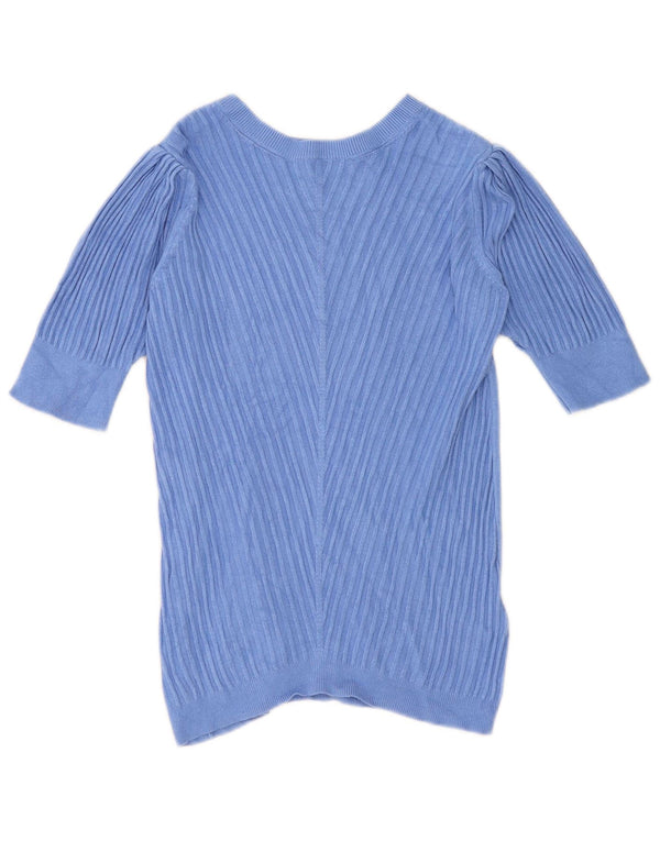 Marks & Spencer ženski džemper s veznim izrezom UK 8 Small Blue